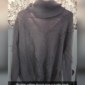 Cozy Charcoal Turtleneck Sweater